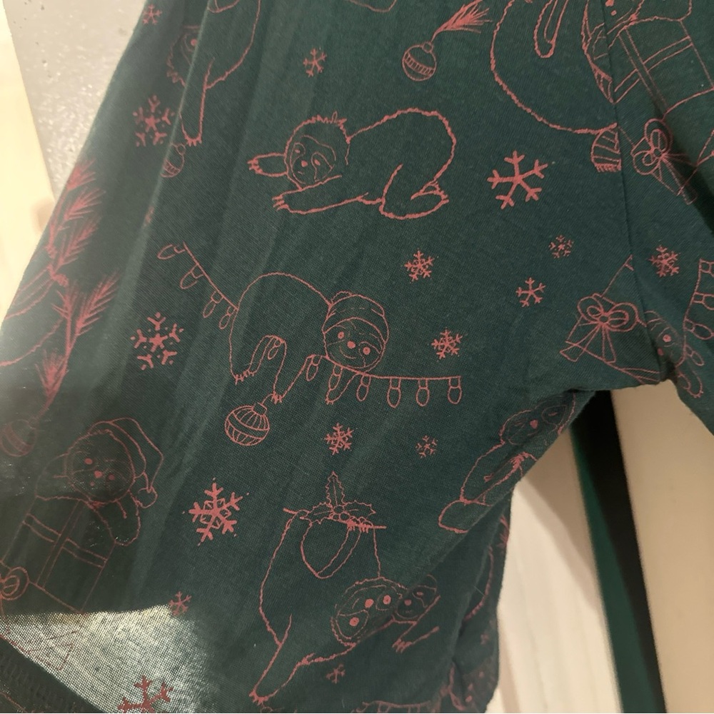 Prana Heavenly Christmas Sloth Robe Size S - Picture 3 of 11